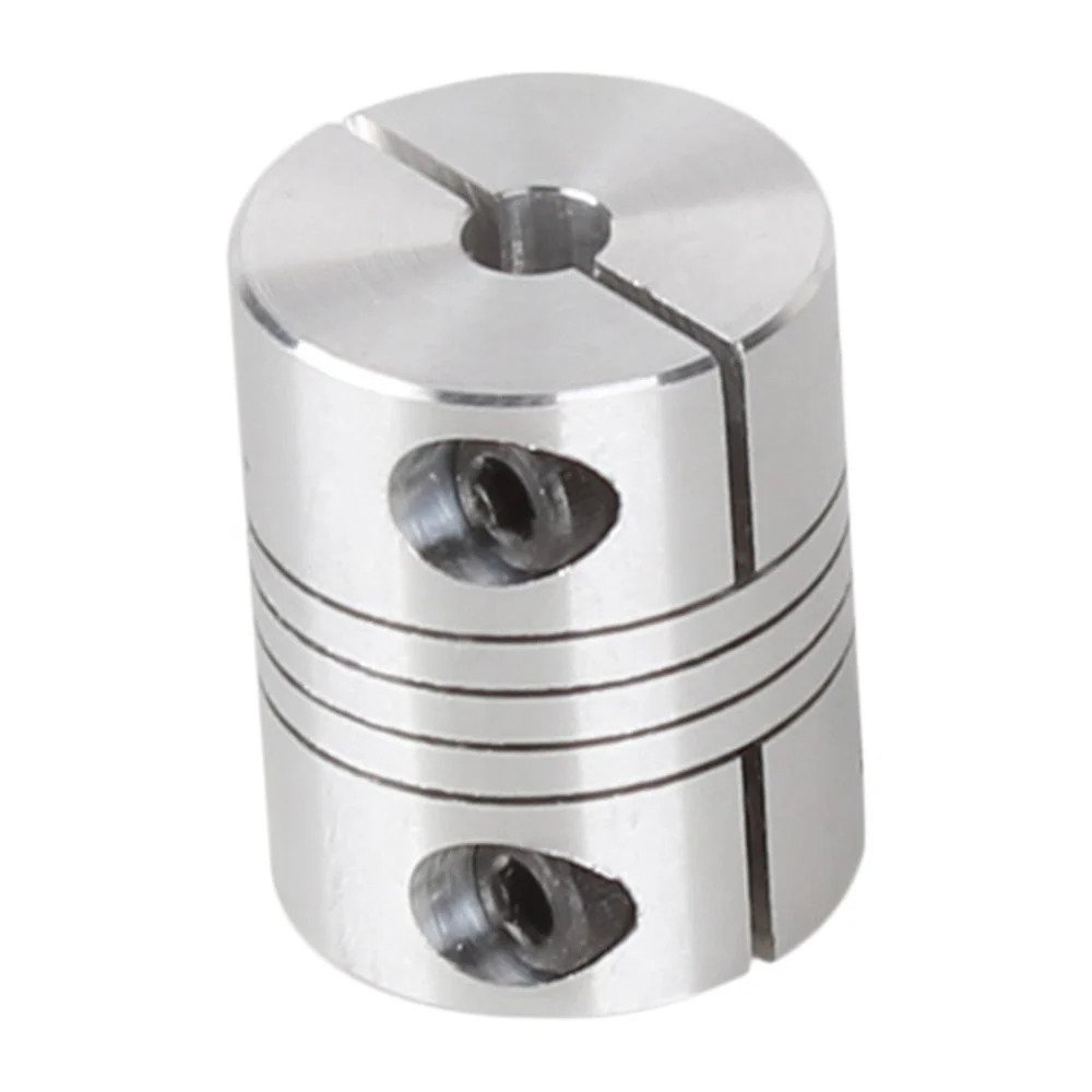 Flexible Aluminium Coupling OD: 25mm x L: 32mm Bore: 5x8mm