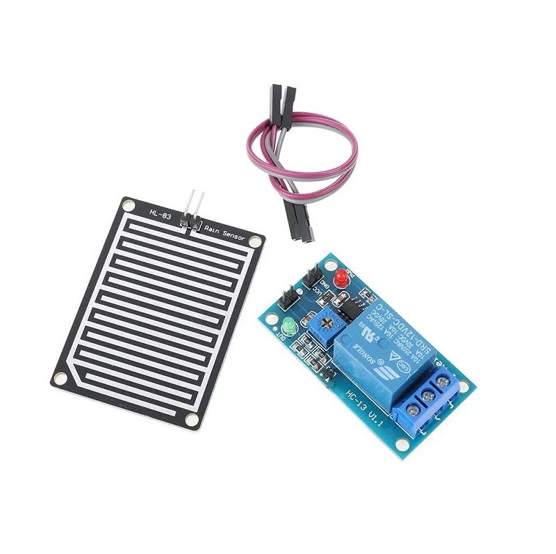 Raindrops Detection Sensor Module with 12V Relay Module
