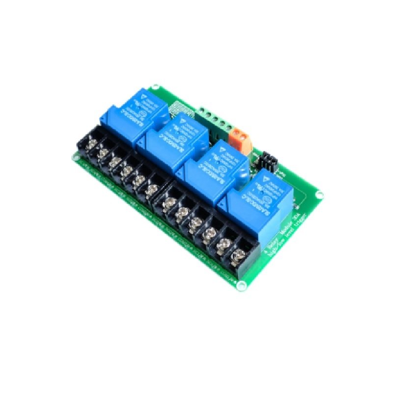 4 Channel Relay Module, 30A with Optocoupler, Isolation 5V Supports, High and Low Triger