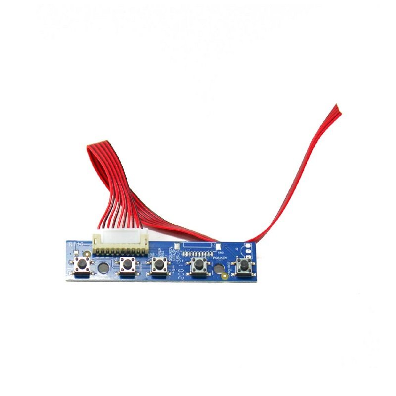 7- inch LCD Control button board compatible with 10 pin ribbon cable &amp; Onboard Power USB board