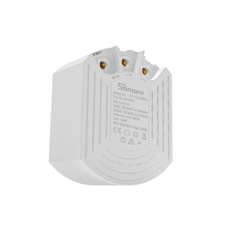 Sonoff D1 Wifi 433Mhz Smart Dimmer Switch DIY Smart Home Mini Switch