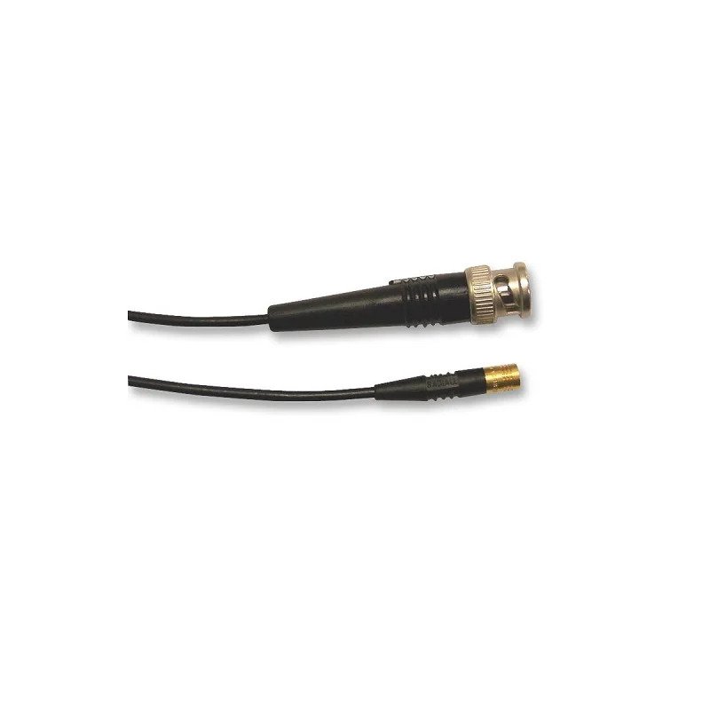 R284C0351028 RF / Coaxial Cable Assembly, BNC Plug to SMB Plug, RG174, 50 ohm, 3.28 ft, 1 m, Black