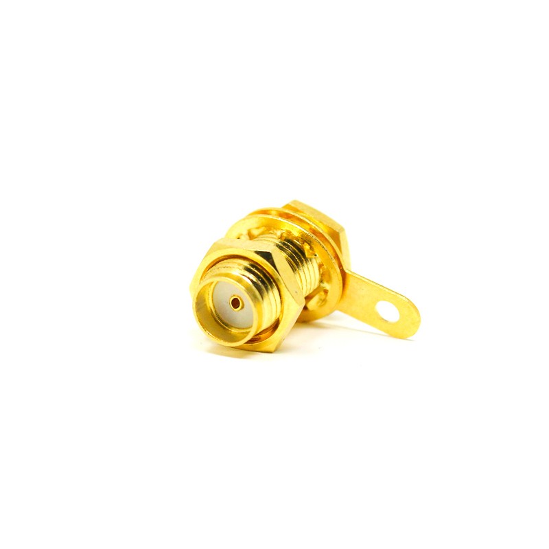 SMA Female Straight Connector Solder Type for Cable &amp; Panel Mount