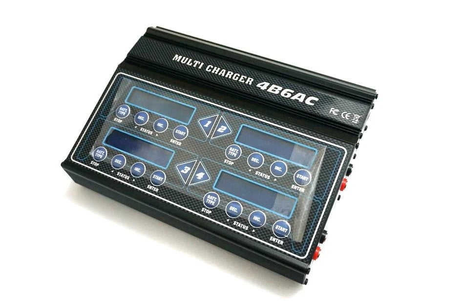Quattro DC/AC 4B6AC 4 In 1 Multi LiPo Charger With Brief-Case