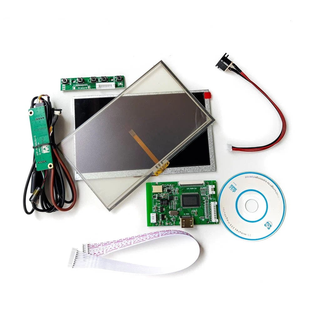 7 Inch LCD Touch Display With HDMI Driver Board Kit For Raspberry Pi