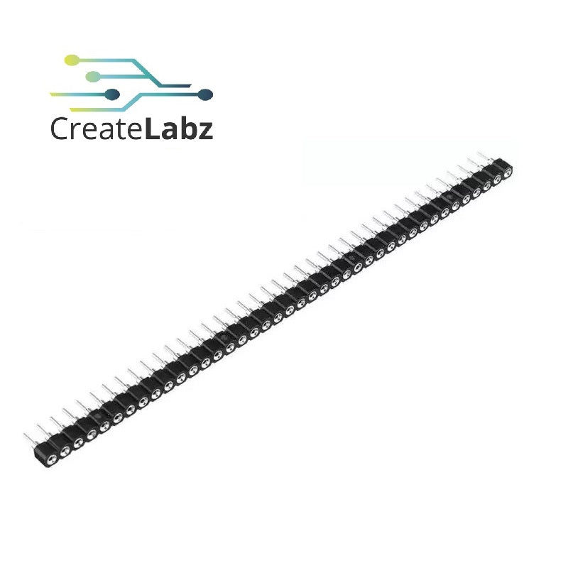 Round Female Pin Header 1x40 Pins 0.1" 2.54mm pitch