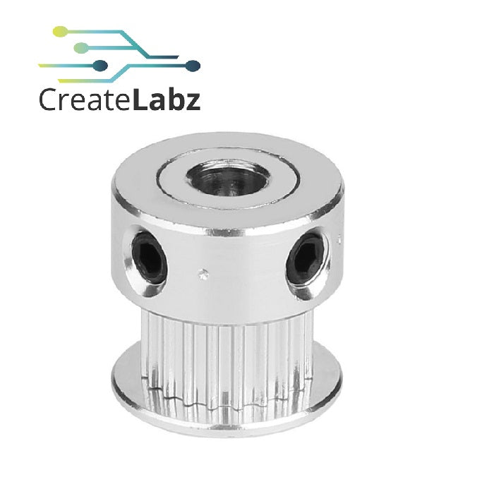 2GT Aluminum Timing Pulley Synchronous Wheel 20-teeth, 3mm / 4mm / 5mm / 6mm wheel bore