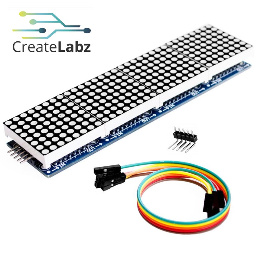 Matrix LED Dsiplay 32x8 module, MAX7219 4-in-1 dot-matrix display