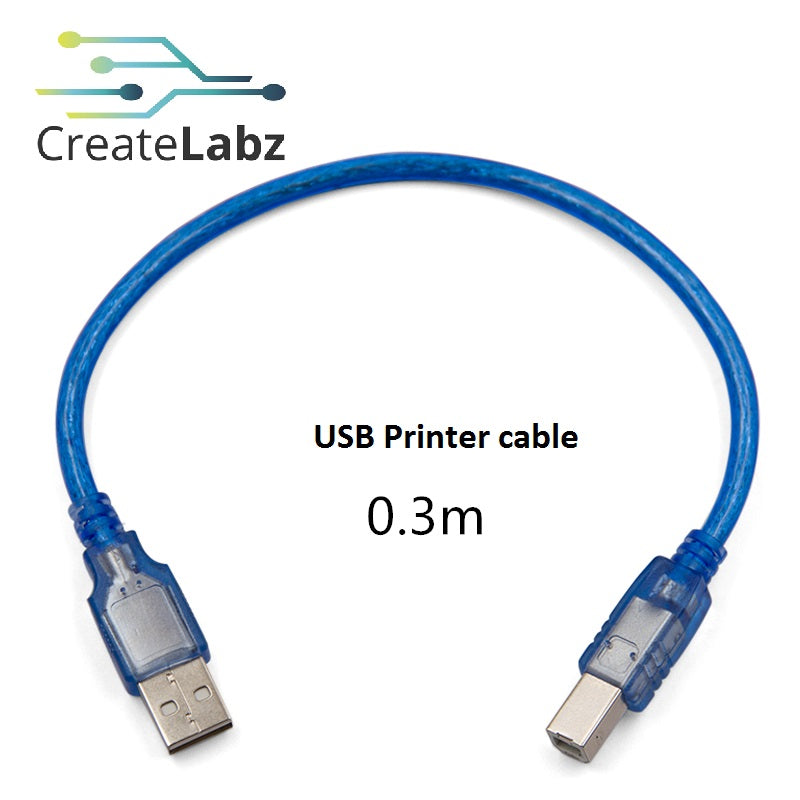 USB 2.0 Printer Cable Type A Male to Type B Male