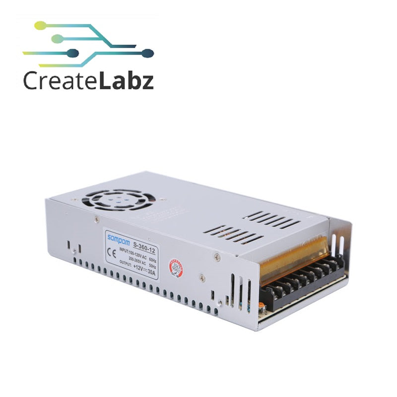 12V/30A 360W Switch-Mode Power Supply AC-to-DC 220VAC to 12VDC