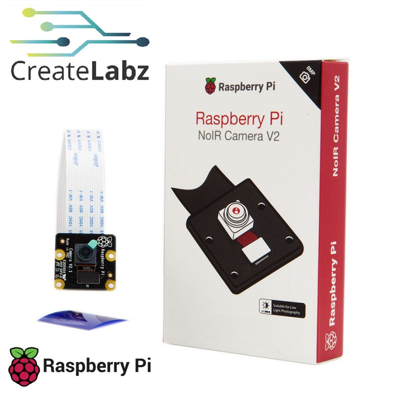 Raspberry Pi NoIR Camera v2 Module, Official 8MP Night Vision IMX219 Sensor