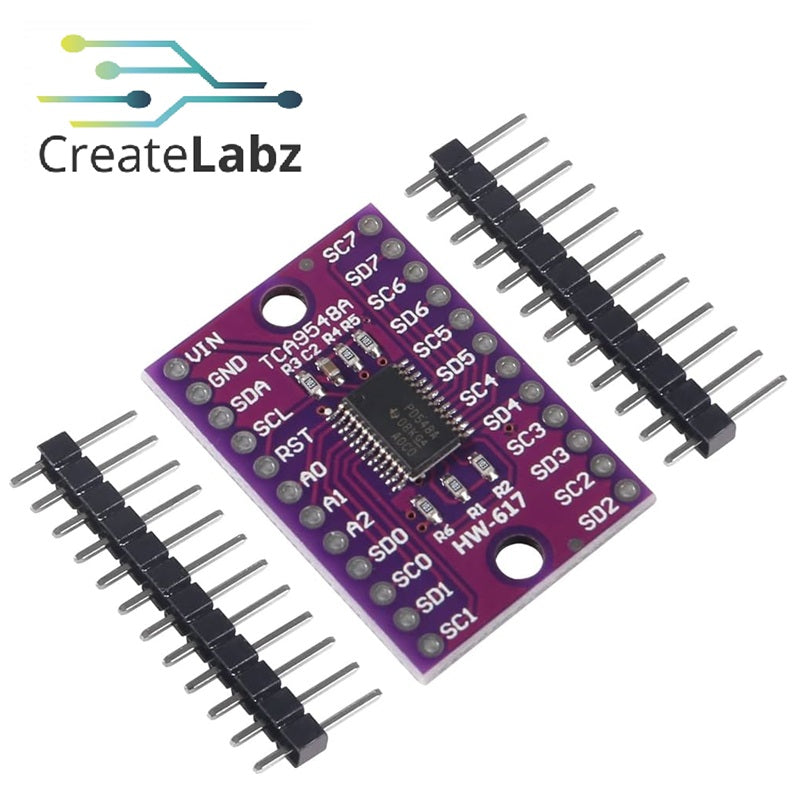 I2C / IIC Multiplexer 8-channel module (TCA9548A/PCA9548A)