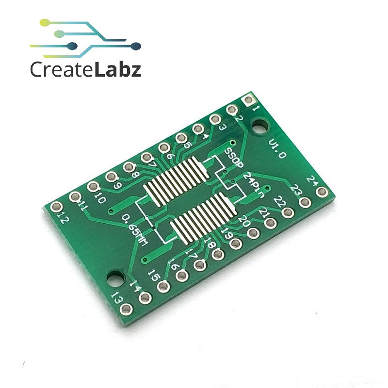SOP24 SSOP24 24-Pins SMD to DIP Adapter Converter PCB