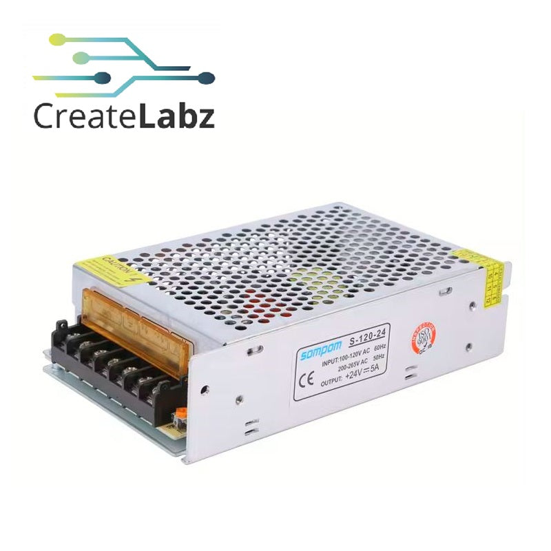 24V/5A 120W Switch-Mode Power Supply AC-to-DC 220VAC to 24VDC