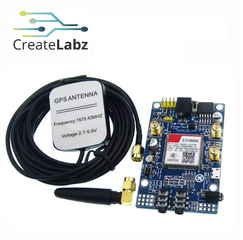 SIM808 GSM/GPRS module with Antenna