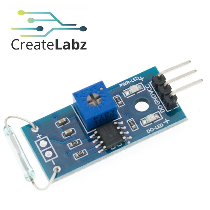 Reed sensor module, magnetic switch normally open