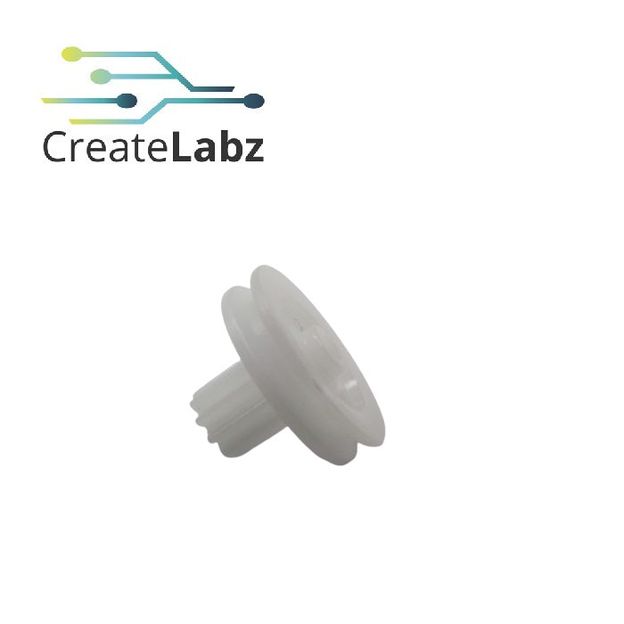 Pulley-Gear Combination 2.05mm diameter for 2mm motor shaft coupling