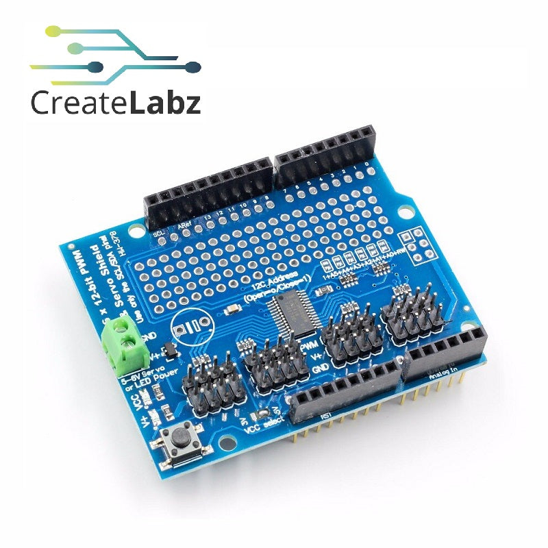 16-Channel 12-bit PWM Servo Driver Module, PCA9685