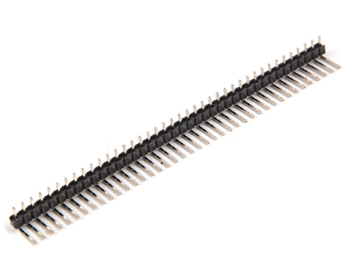 Male Pin Header Right-Angle, 1x40 pins 0.1" 2.54mm pitch