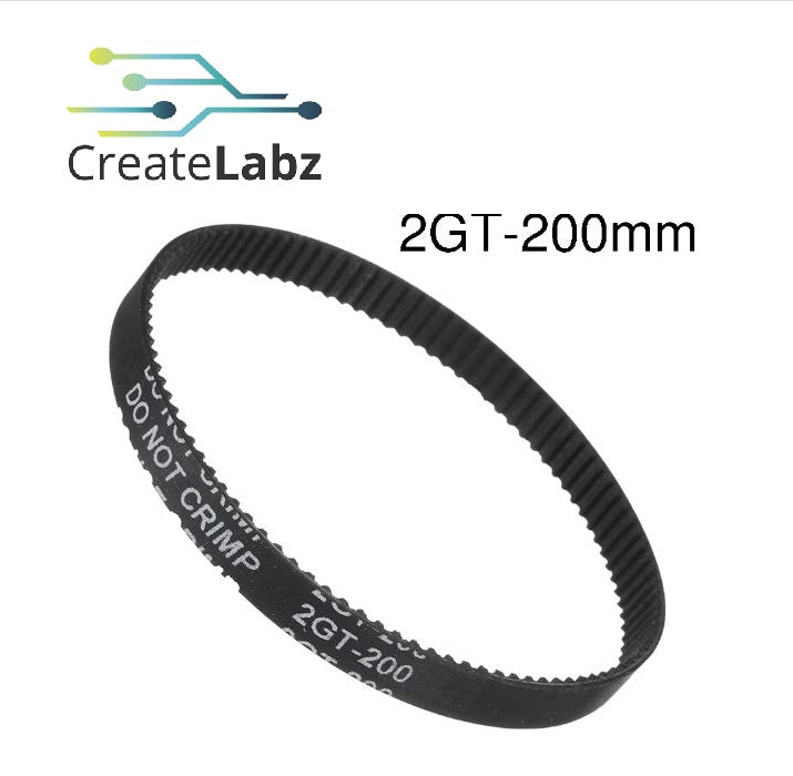 2GT Closed Loop Timing Belt 6mm x 200mm