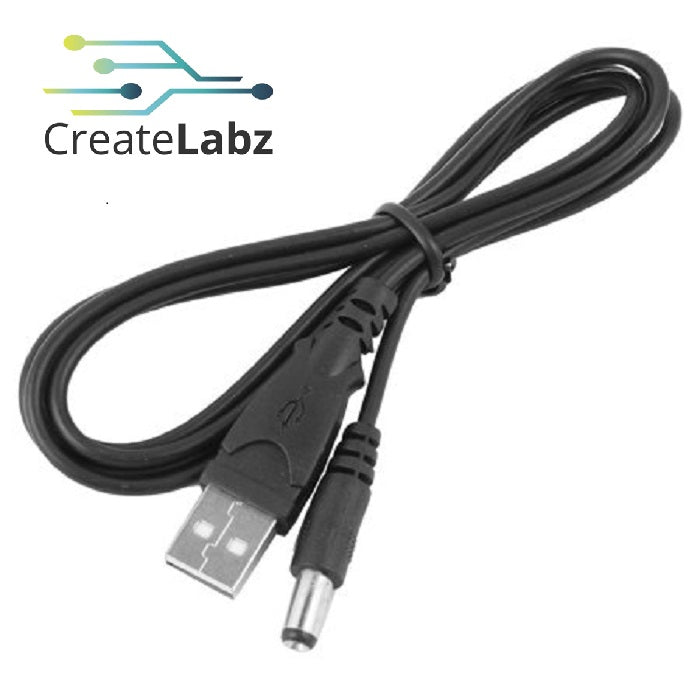 USB to DC Plug Connector Supply Socket Power Cable