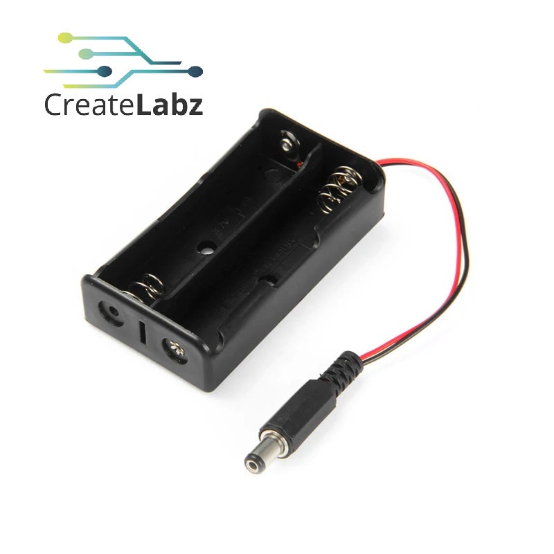 2x 18650 Battery holder/case plastic for 3.7V Li-Ion battery ( with DC Plug / without DC Plug)