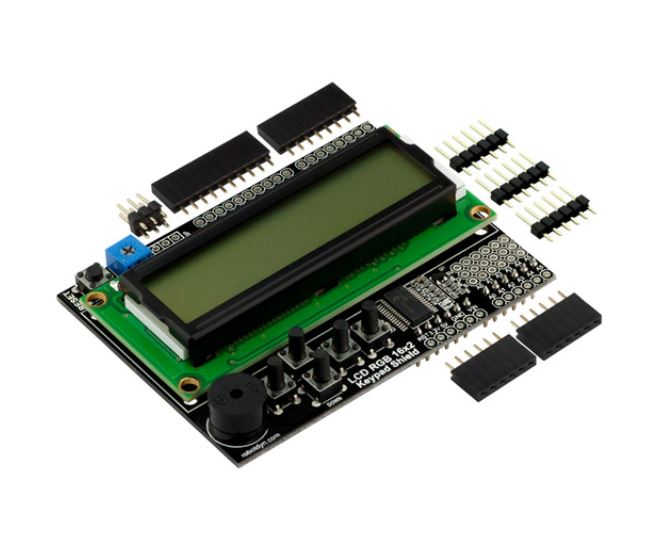 LCD RGB 16x2 display + keypad +Buzzer Shield for Arduino