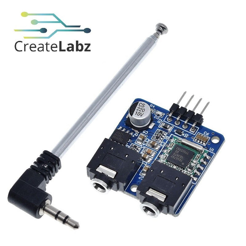 TEA5767 FM Stereo Radio Module 76-108 MHz, with Antenna