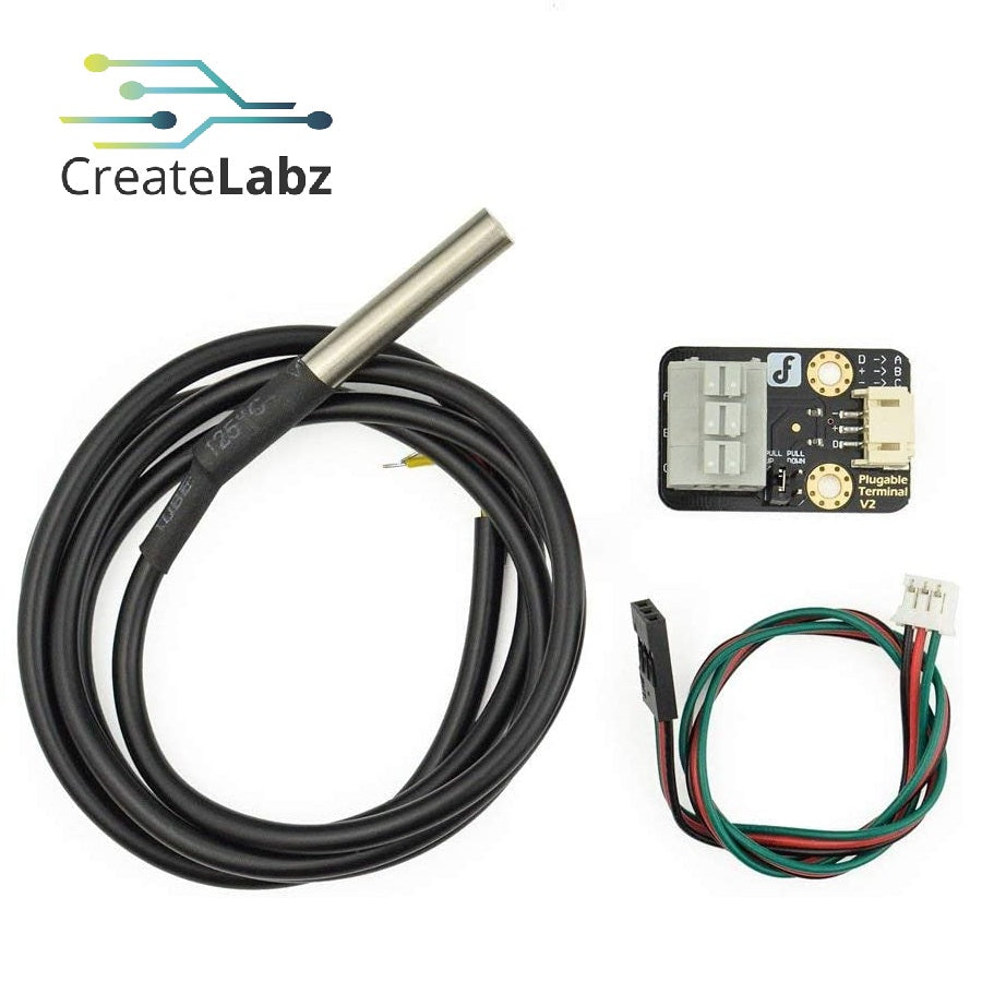 DFRobot Gravity: Waterproof DS18B20 Water Temperature Sensor Kit