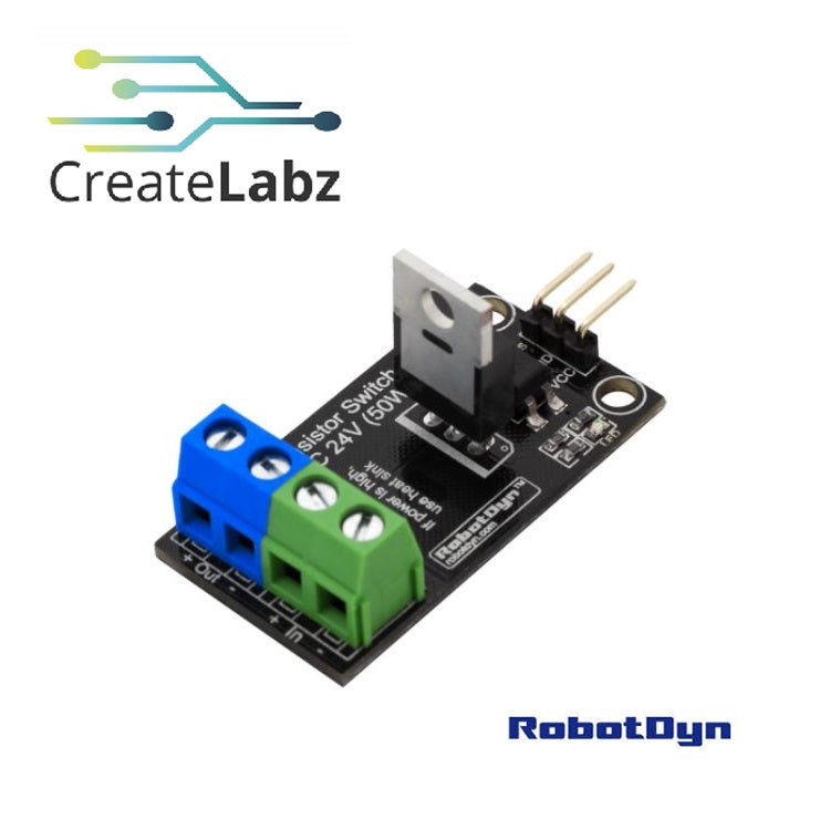 Transistor DC Relay, 5V logic, DC 24V/30A