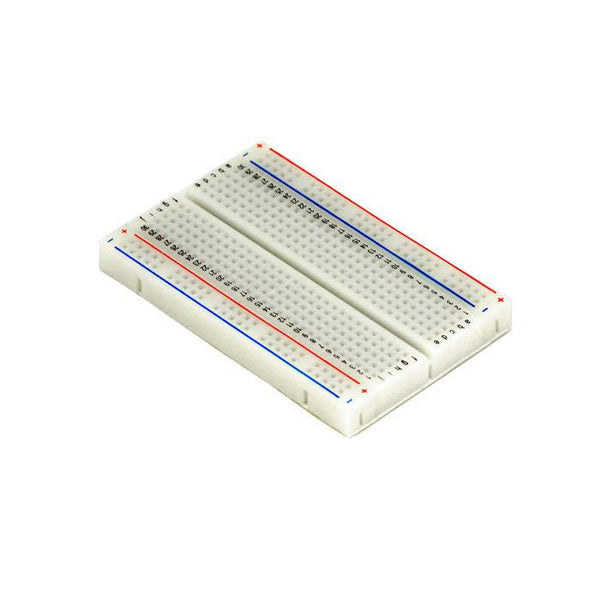 400 Tie Point Solderless Breadboard with Self-Adhesive (White)