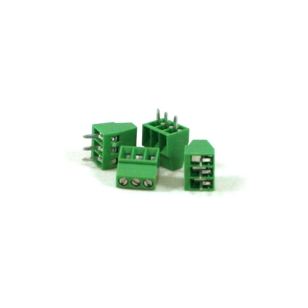 Mini Screw Terminal (2.54mm/0.1" Pitch 3-Pin, 4-Pack)