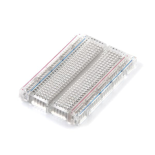 400 Tie Point Solderless Breadboard with Self-Adhesive (Clear)