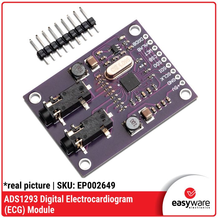 Modul ECG ADS1293 Digital Electrocardiogram — Sensor EKG Jantung untuk Arduino &amp; STM32