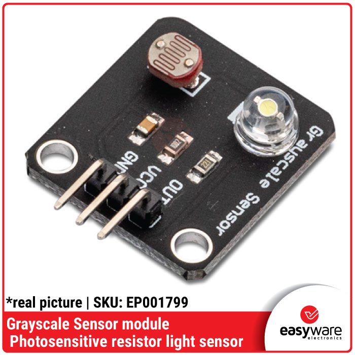 Grayscale Sensor Module Photosensitive Resistor Light Sensor Analog 3 Pin
