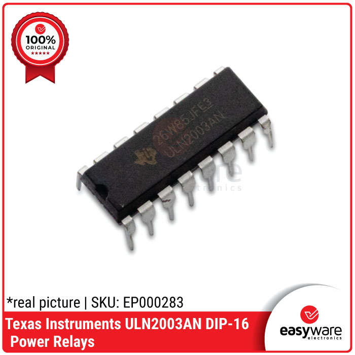 IC ULN2003AN Texas Instruments - High Voltage High Current Darlington Array (DIP-16)