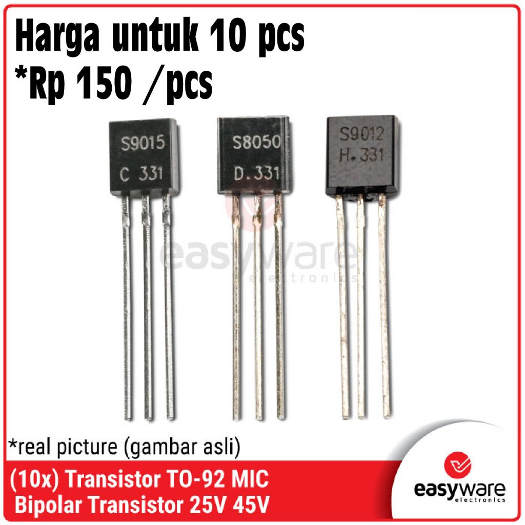 [10 PCS] Transistor S8050 S9012 S9015 S9018 TO-92 Bipolar Transistor 8050 9012 9015 9018 TO92 NPN PNP Transistor 25V 45V