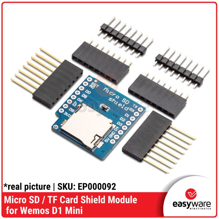 Modul Micro SD Card Shield Wemos D1 Mini IOT Data Storage