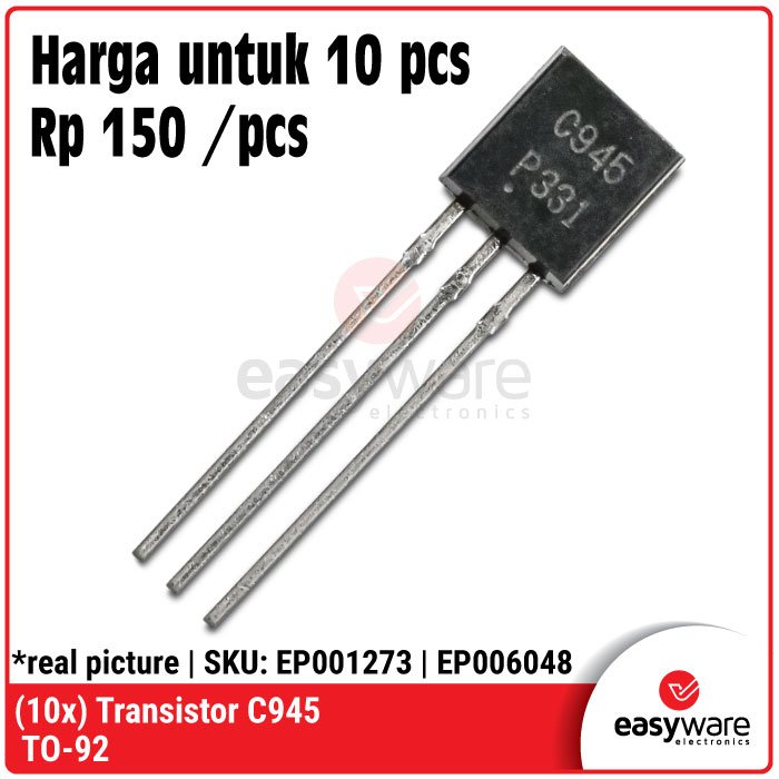 [10 PCS] C945 Transistor NPN TO-92 50V 150mA General Purpose Amplifier