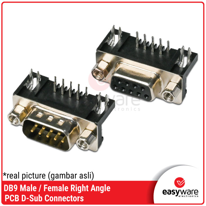 Connector DB9 Right Angle RS232 Serial DB9 PCB Siku Male Female