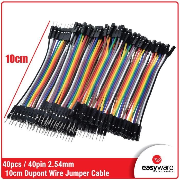 [40 PCS] Kabel Jumper 10cm Dupont 40 Pin – Varian Male to Male / Female / Male-Female