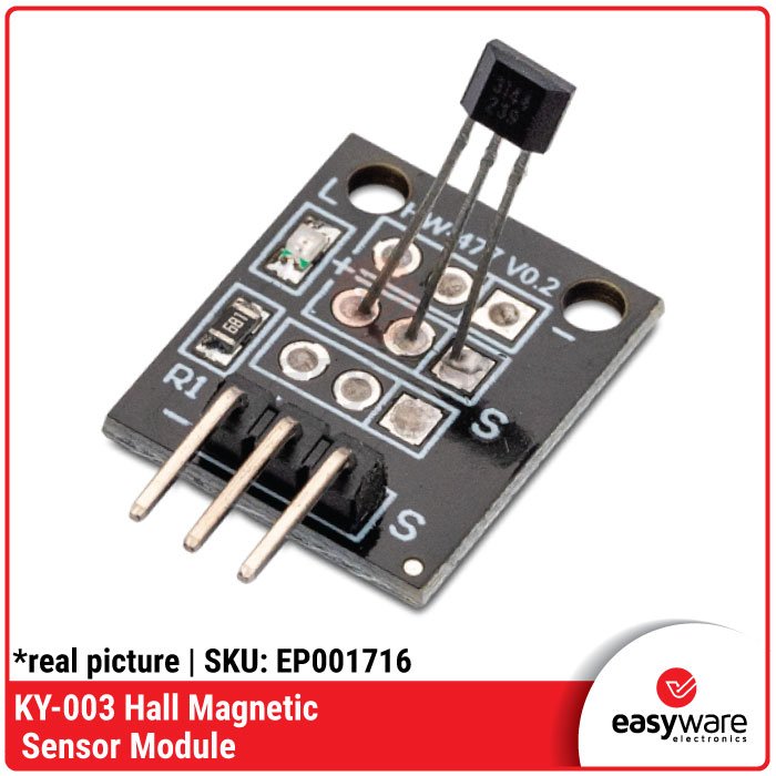 Modul Sensor Magnet KY-003 – Deteksi Medan Magnet Tanpa Sentuh, Output Digital 3.3V-5V