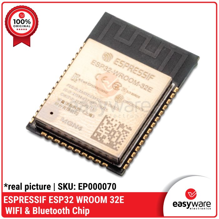 ESP32-WROOM-32E WiFi Bluetooth Module Espressif Original Modul IoT Dual Core 240MHz ESP32 Chip Original