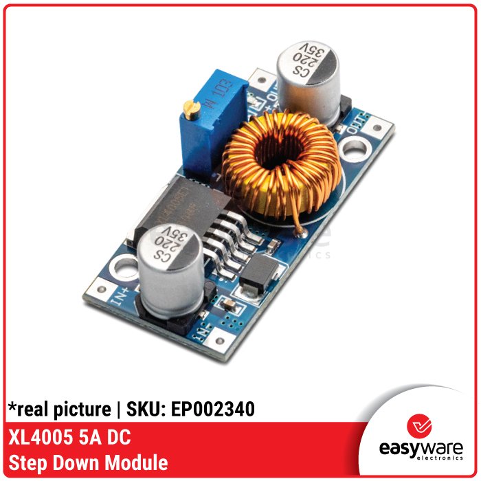 XL4005 5A DC-DC Step Down Buck Converter Module – Penurun Tegangan Adjustable
