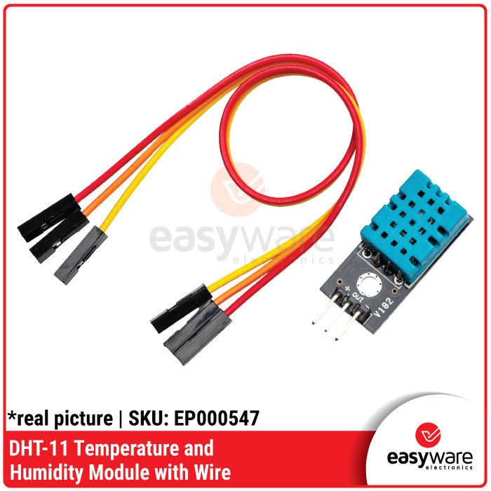 DHT11 Sensor Suhu dan Kelembapan + Kabel – Module DHT-11 Arduino