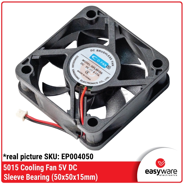 Fan 5cm 5V DC Cooling Fan 50x50x15mm Sleeve Bearing Brushless Kipas Pendingin Heatsink Cooler