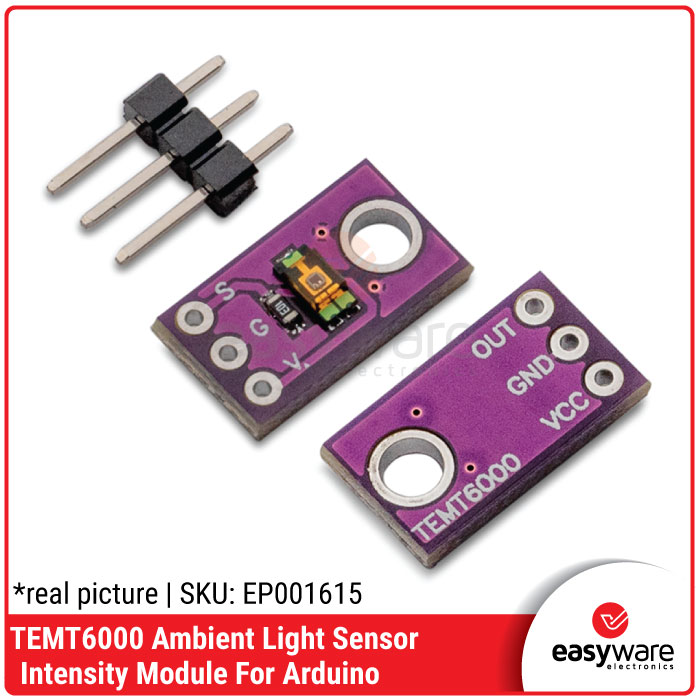 Modul Sensor Cahaya TEMT6000 Ambient Light Sensor Analog untuk Arduino