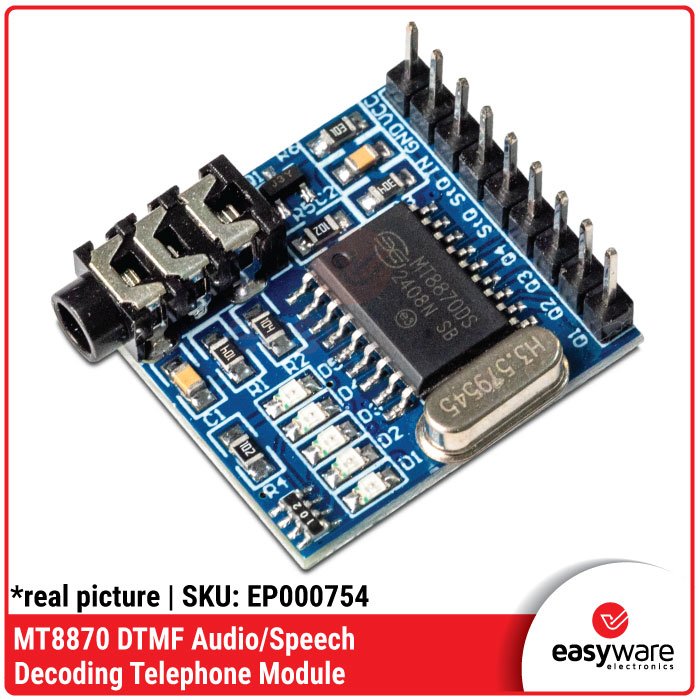 Modul Decoder DTMF MT8870 Audio Speech – Modul Voice Decoding Control