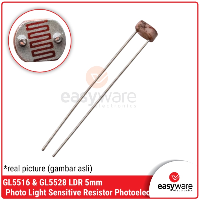 LDR 5mm GL5516 LDR GL5528 LDR Photo Resistors for Arduino