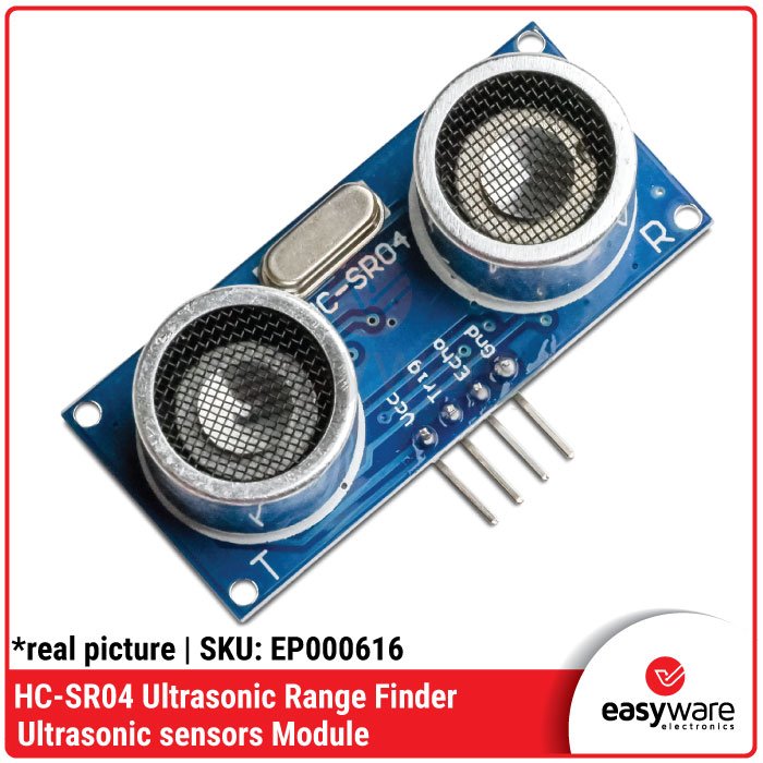 HC-SR04 Ultrasonic Range Finder Module – Sensor Jarak Ultrasonik untuk Arduino & Robotika